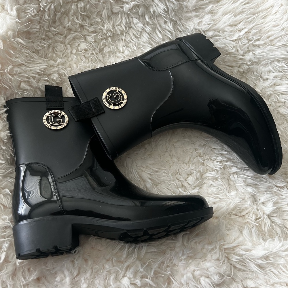 Black Rain Boots